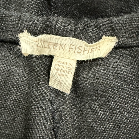 Eileen Fisher Black Linen Pants Size Small - Picture 5 of 5
